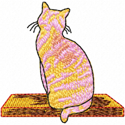 Cats Embroidery Design 9